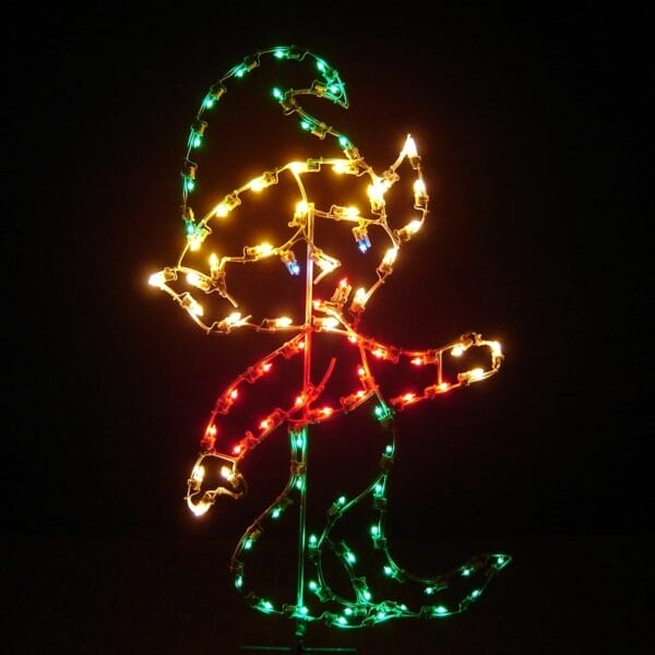 5' Elf Running Holiday Light Display