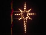 6' Silhouette Star Of Bethlehem Holiday Light Display