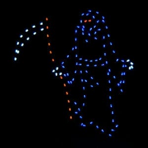 6' Grim Reaper Halloween Light Display
