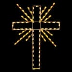 6' Deluxe Cross Holiday Light Display