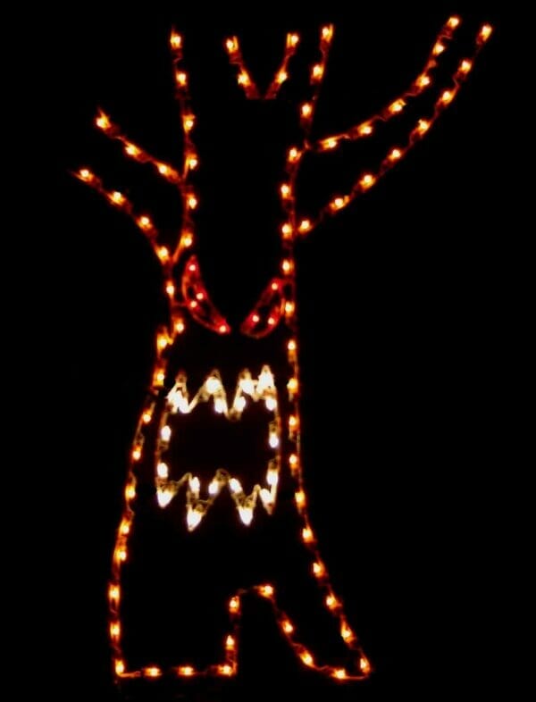 7' Haunted Tree Holiday Light Display