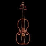7' Bass Violin Holiday Light Display