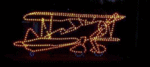 9' Biplane Holiday Light Display