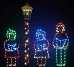 Caroling Scene Holiday Light Display