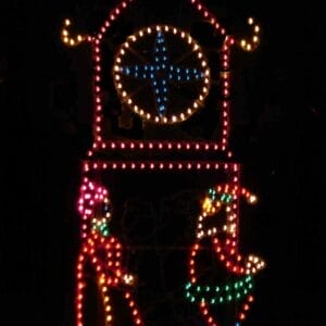 20' Clock Tower Holiday Light Display