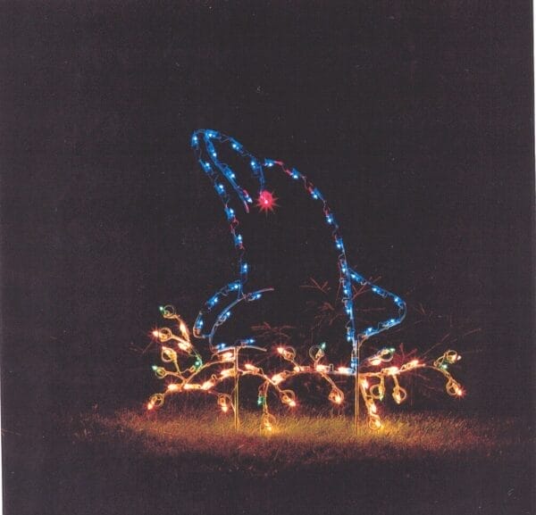 3' Dolphin Holiday Light Display