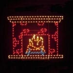6' Fireplace Holiday Light Display