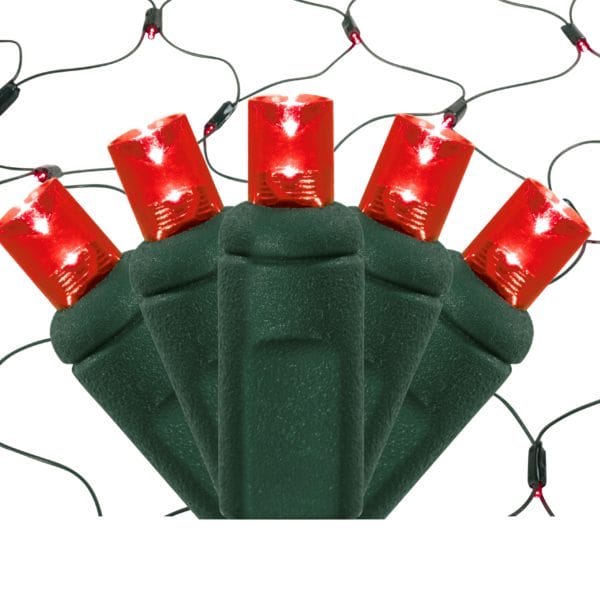 5MM LED Red Net Light Strings