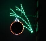 5' Ball Ornament With Sprigg Holiday Light Display