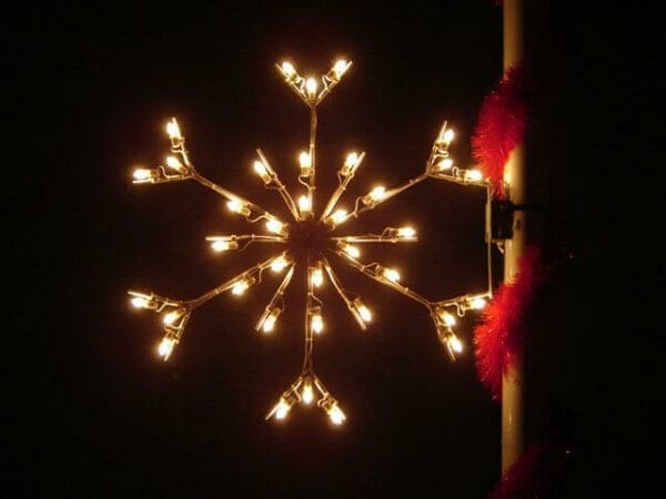 3' Silhouette Standard Snowflake Holiday Light Display