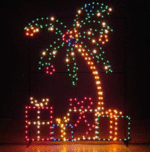 Palm Tree Holiday Display