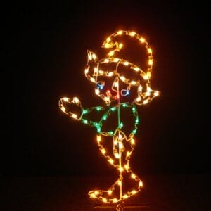 5' Elf Standing Holiday Light Display