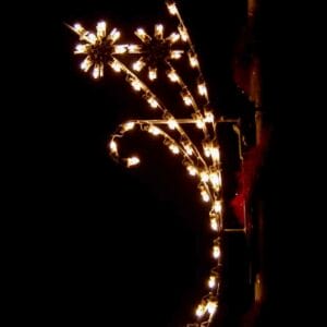 6' Silhouette Starburst Sprigg Holiday Light Display