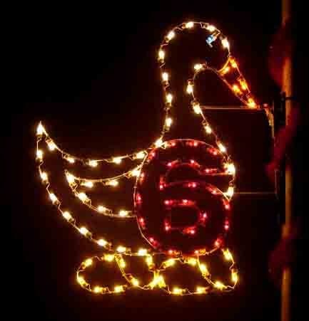 5' Twelve Days Of Christmas - Day 6 Holiday Light Display