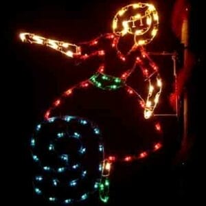 5' Twelve Days Of Christmas - Day 9 Holiday Light Display