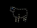 3' Sheep Holiday Light Display