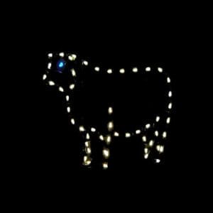3' Sheep Holiday Light Display