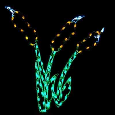 5' Cattails Holiday Light Display