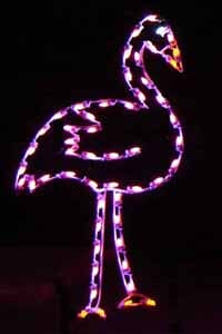 5' Flamingo Holiday Light Display