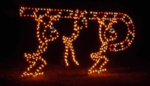 7' Animated Ants Carrying Candy Cane Holiday Light Display