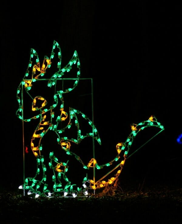 6' Baby Dragon Holiday Light Display