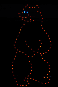 10' Standing Bear Holiday Light Display