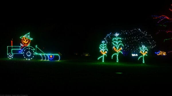 10' Jack-O-Lantern Farmer Halloween Light Display