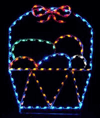 5' Easter Basket Holiday Light Display
