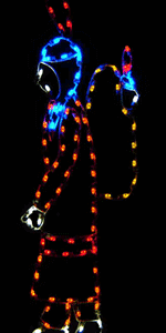 8' Indian Woman Holiday Light Display