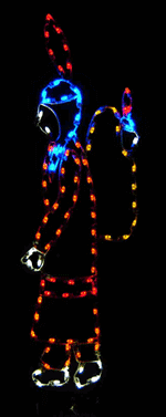 8' Indian Woman Holiday Light Display
