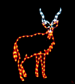 8' Kuda Buck Holiday Light Display
