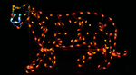 4' Jaguar Holiday Light Display