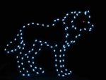 5' Wolf Halloween Light Display