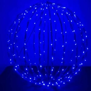 Blue LED Light Sphere