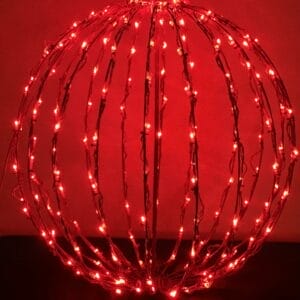 Red LED Light Sphere