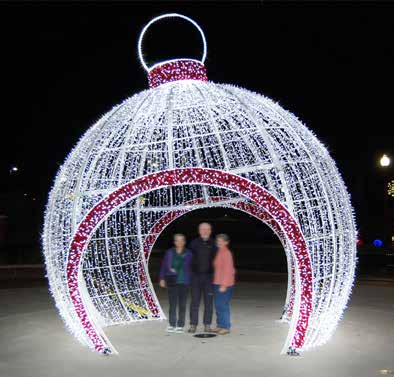 18' Tilted Walkthrough Ornament Holiday Light Display