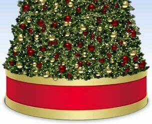 4' Drum Style Panel Tree Riser Ring