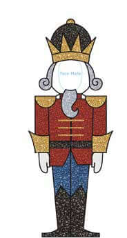 Nutcracker Infantry Adult-size Look Through Photo Ops Holiday Display