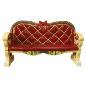 4' Santa's Bench Fiberglass Holiday Display