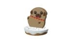 4' Gingerbread Pug Fiberglass Display