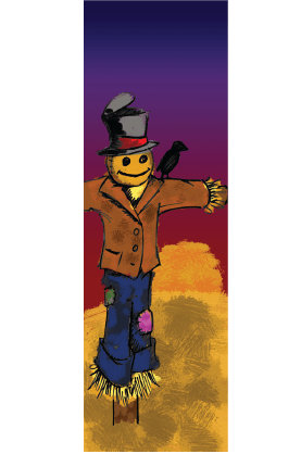 Creative Displays Silly Harvest Scarecrow Street Banner 09939