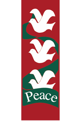 Creative Displays Doves Of Peace Ribbon Street Banner
