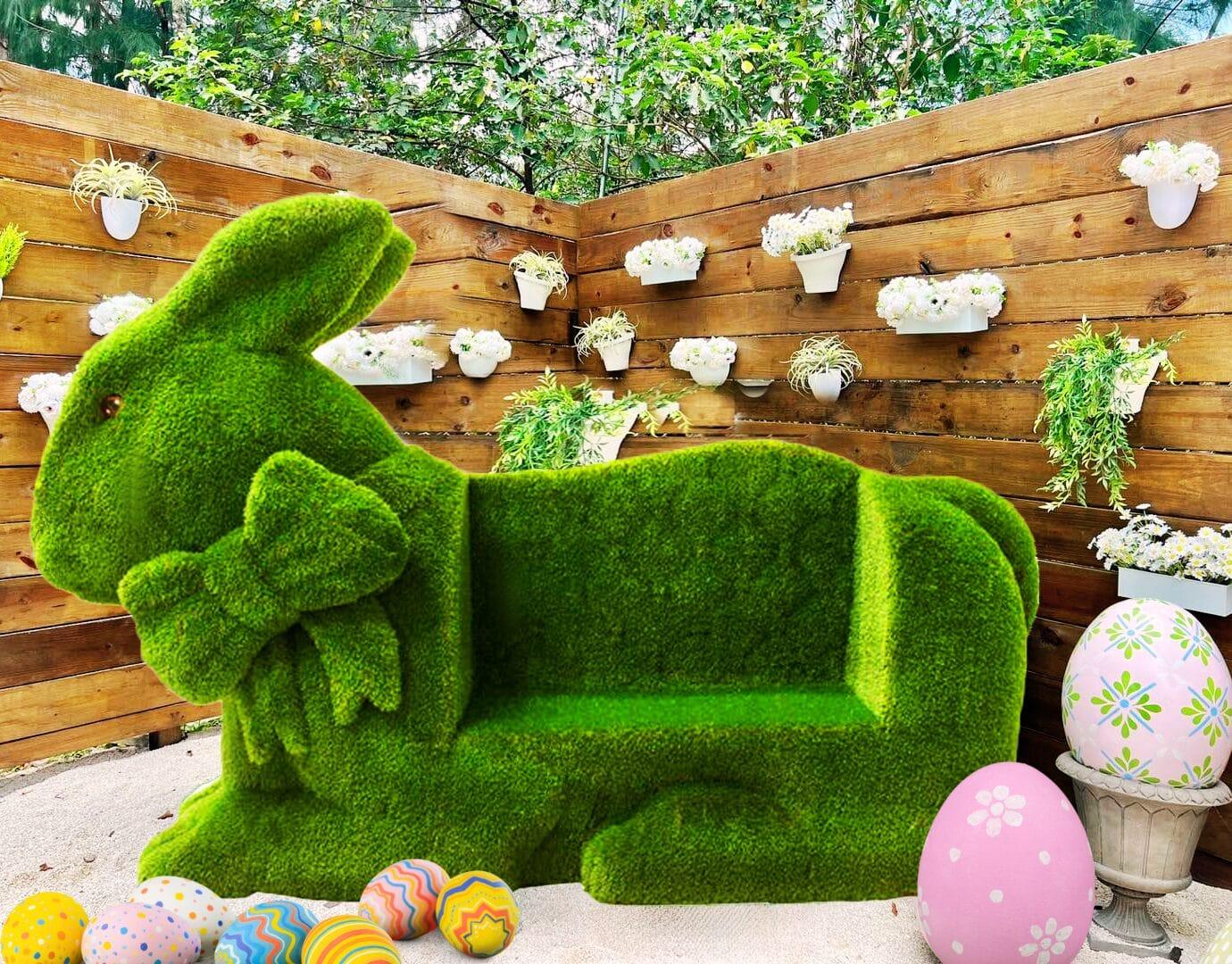 Creative Displays' 6' Easter Bunny Sofa Fiberglass Display