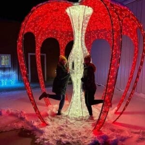 12' 3D Walkthrough Illuminated Apple Dimensional Display