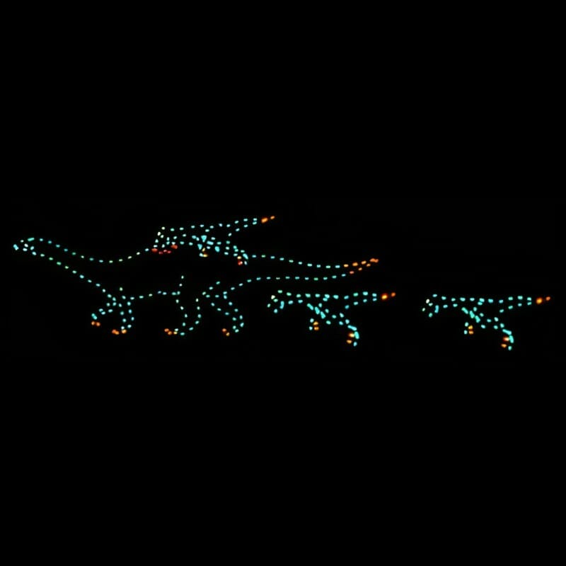 8' Animated Raptor Attack Holiday Light Display
