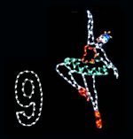 8' Twelve Days Of Christmas - Day 9 Holiday Light Display