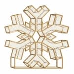 Shimmering Snowflake Dimensional Display