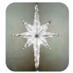 Moravian Star Silver Tree Topper