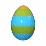 6' Blue and Green Easter Egg Fiberglass Display