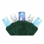 Pro-Grade® 5mm 50 Light LED Pure White/Aquamarine/Blue Mini Light Strings